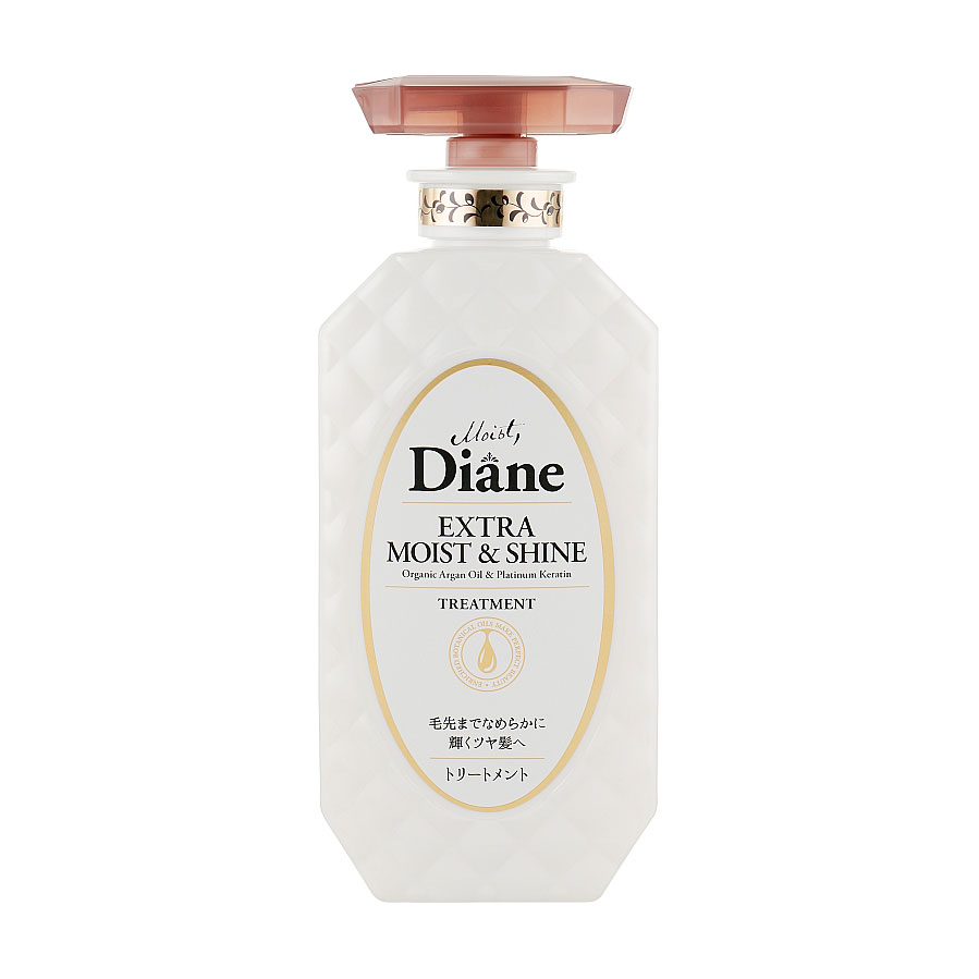 Зволожувальна кератинова бальзам-маска для волосся Moist Diane Perfect Beauty Extra Moist &amp; Shine Treatment, 450 мл